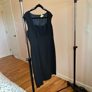 Calvin Klein black sheath dress